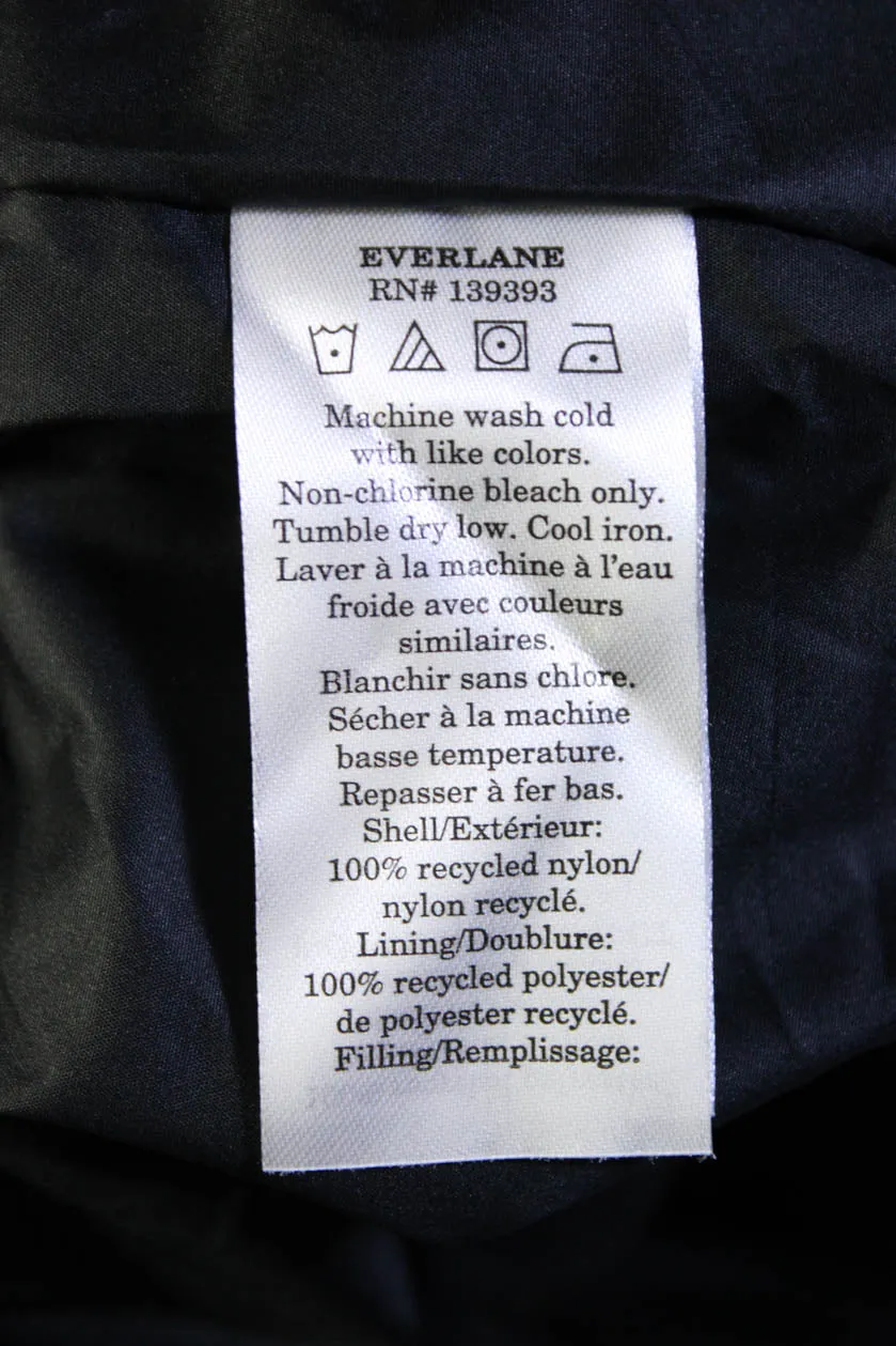 Everlane Womens The ReNew Mac Coat  Black