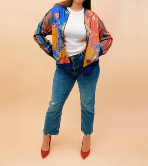 Faith Bomber Jacket In Multicolor