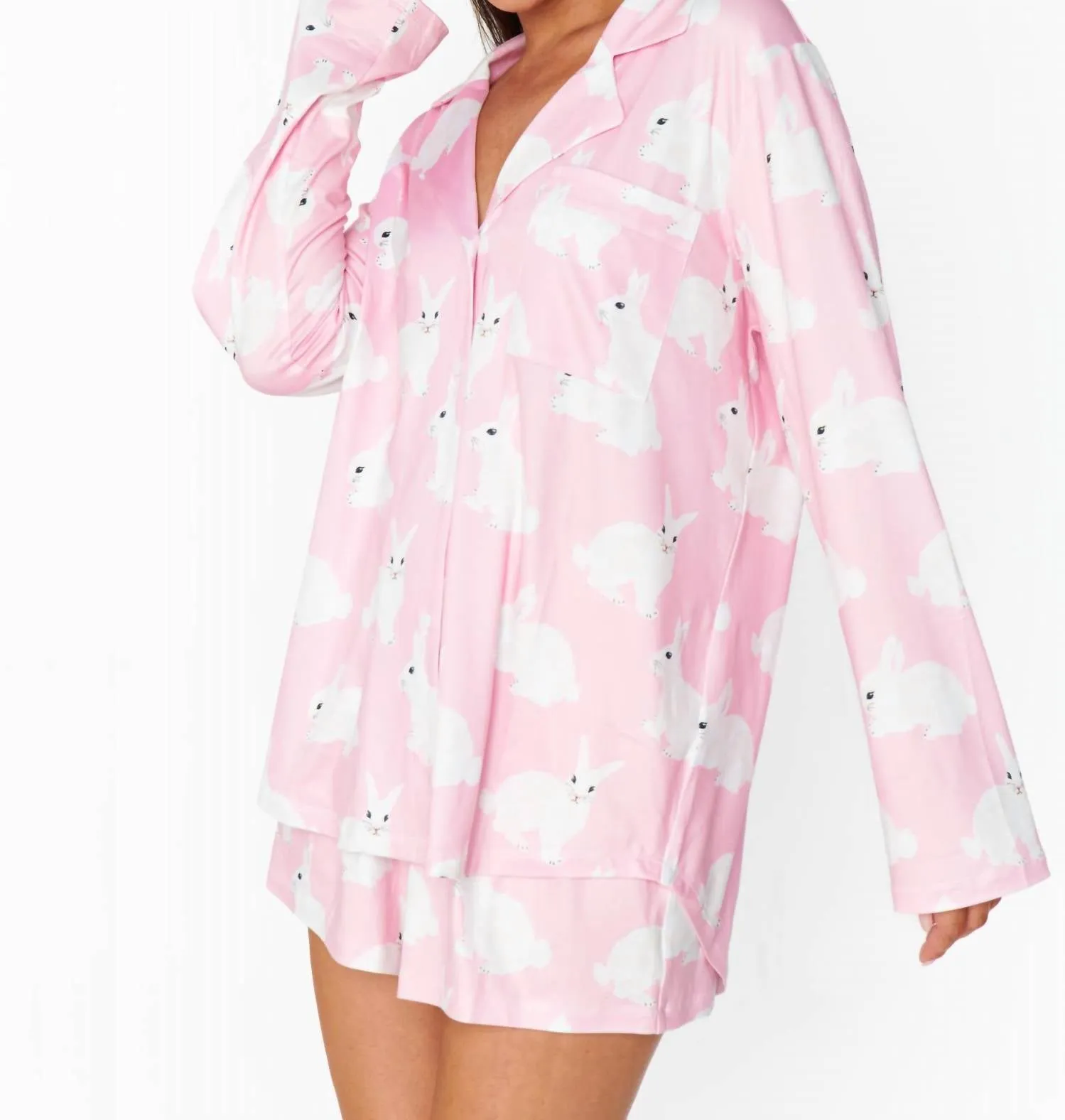 Favorite Pajama Set In Pink Bunnies