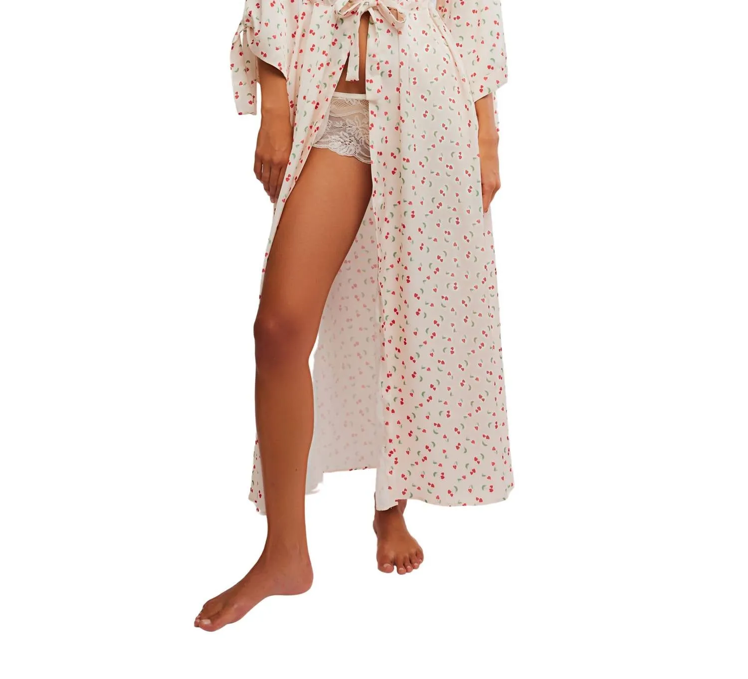 First Blush Robe In Ivory Combo