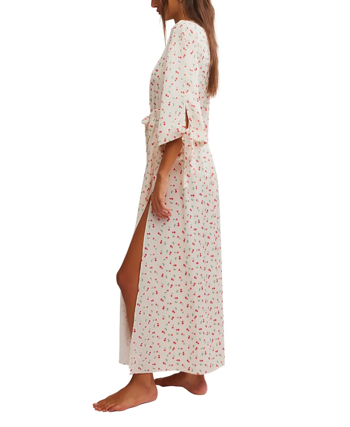 First Blush Robe In Ivory Combo