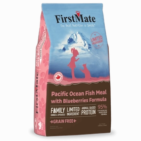FirstMate LID Ocean Fish Meal & Blueberries Formula Dry Cat Food, 3.96lb