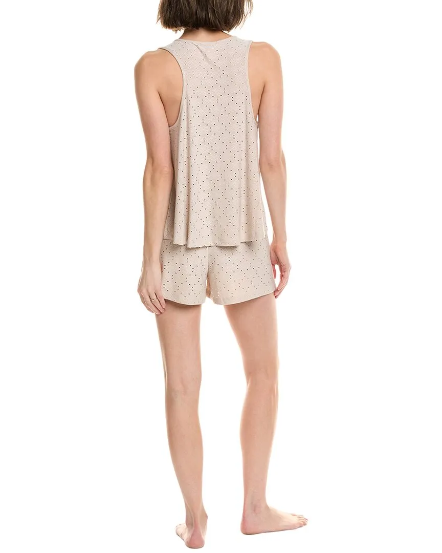 Flora by Flora Nikrooz 2pc Eyelet Tank & Short Set