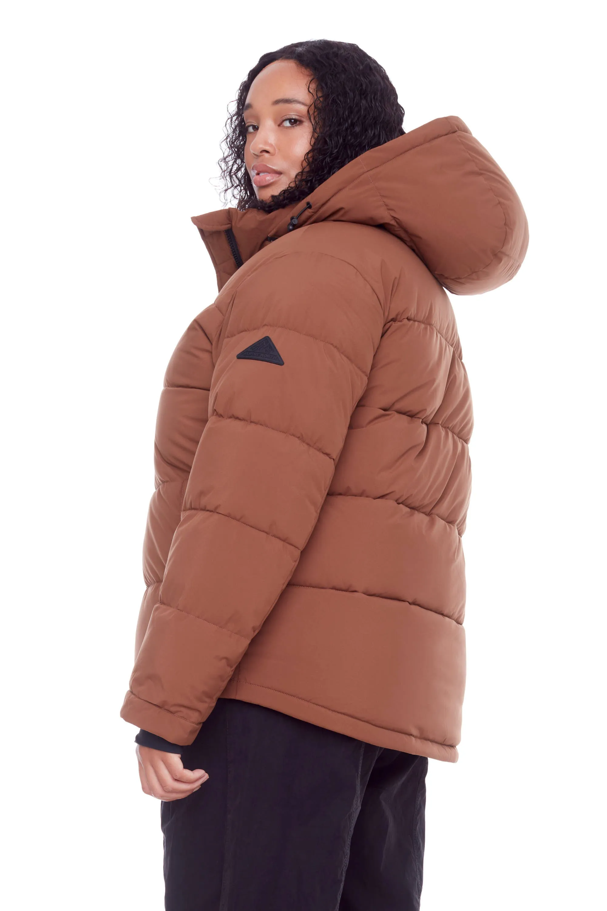 FORILLON PLUS | WOMEN'S VEGAN DOWN (RECYCLED) SHORT QUILTED PUFFER JACKET (PLUS SIZE)