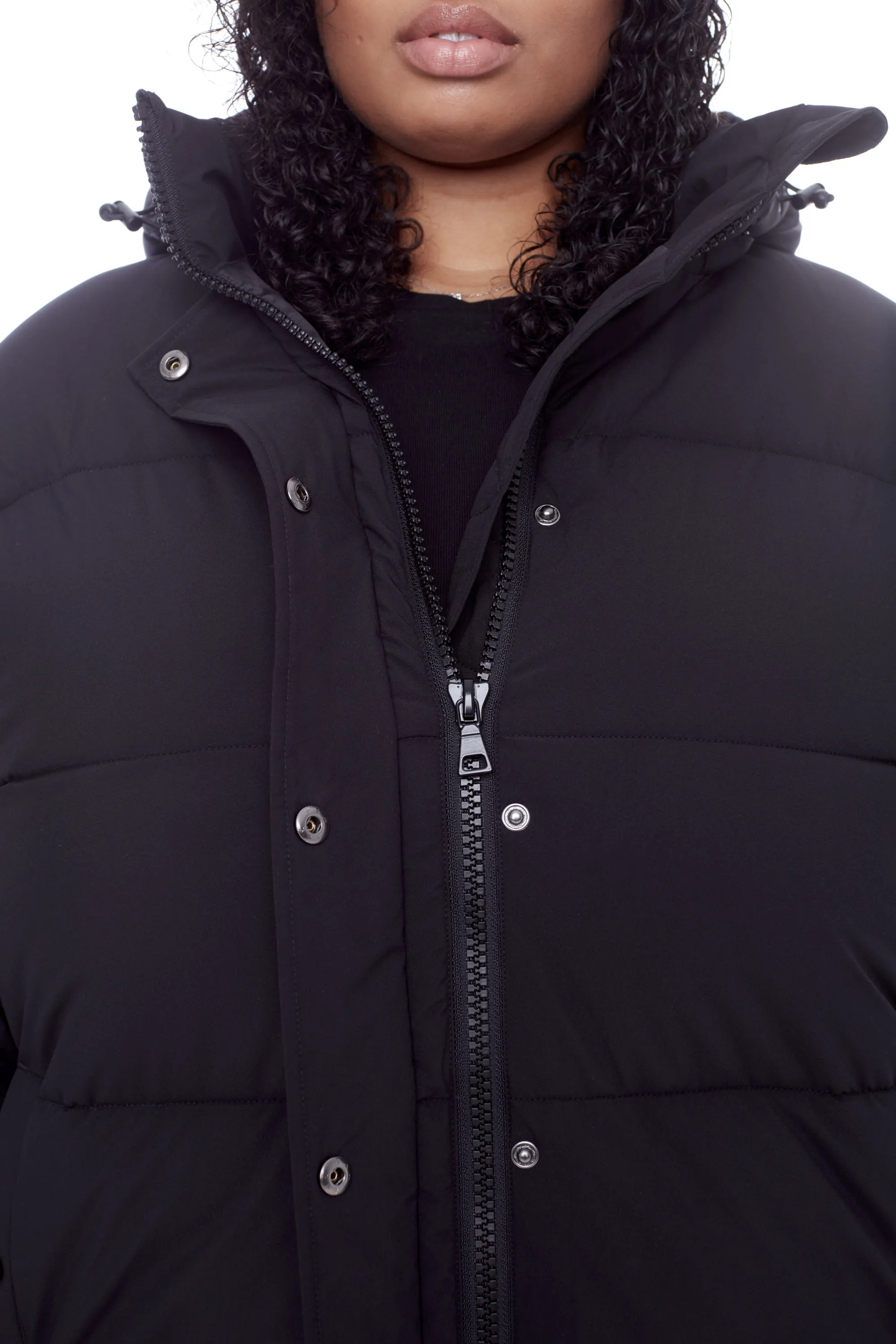 FORILLON PLUS | WOMEN'S VEGAN DOWN (RECYCLED) SHORT QUILTED PUFFER JACKET (PLUS SIZE)