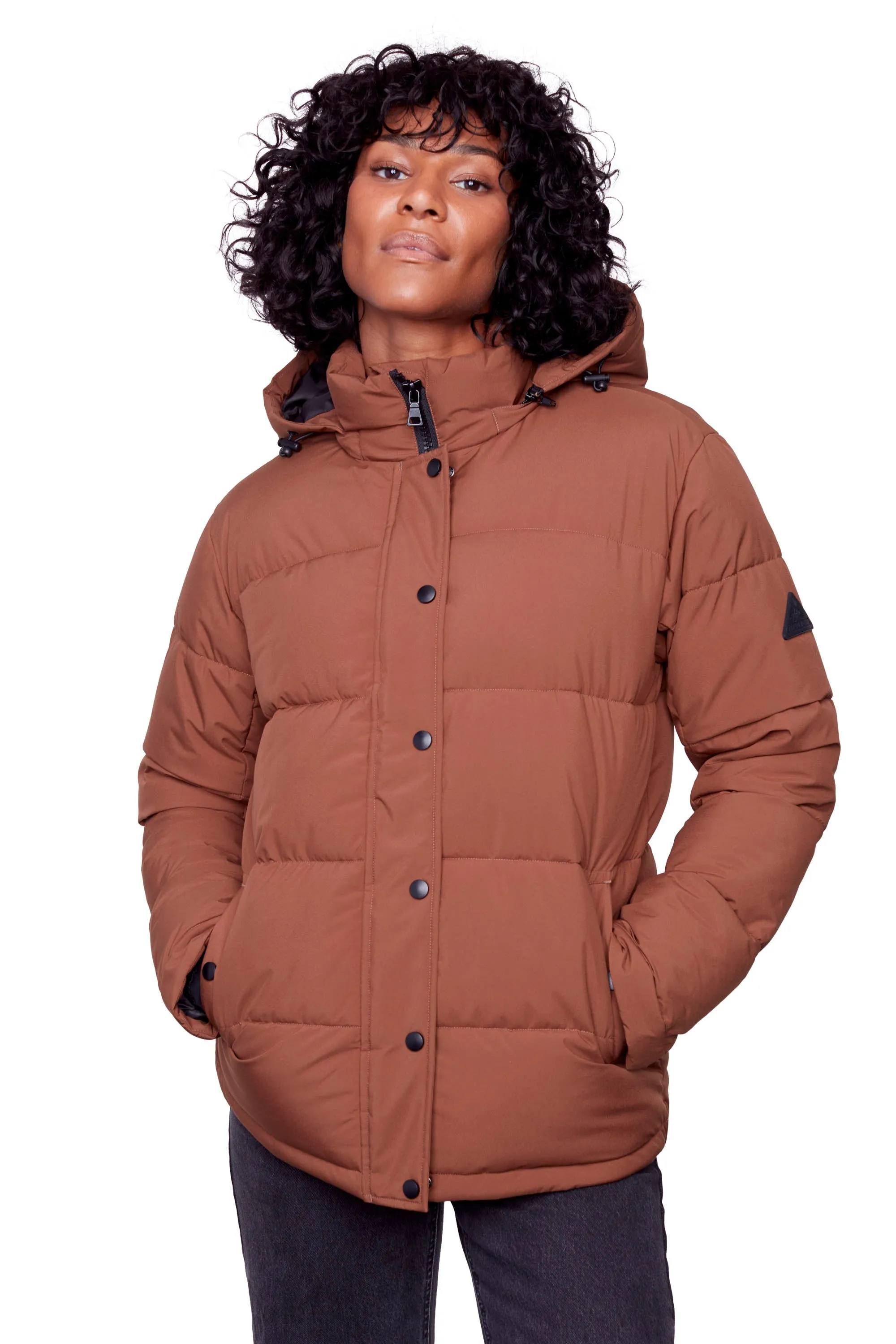 FORILLON | WOMEN'S VEGAN DOWN (RECYCLED) SHORT QUILTED PUFFER JACKET