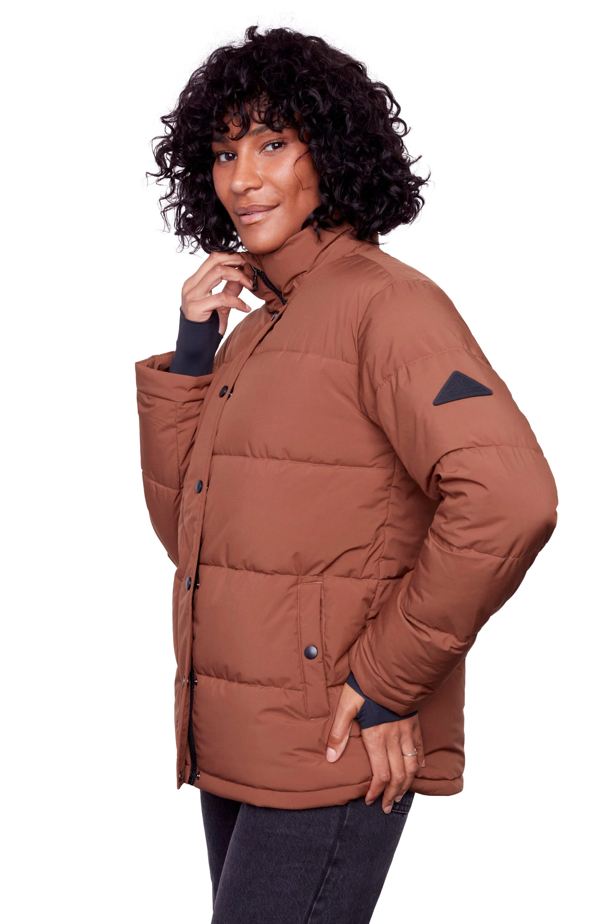 FORILLON | WOMEN'S VEGAN DOWN (RECYCLED) SHORT QUILTED PUFFER JACKET