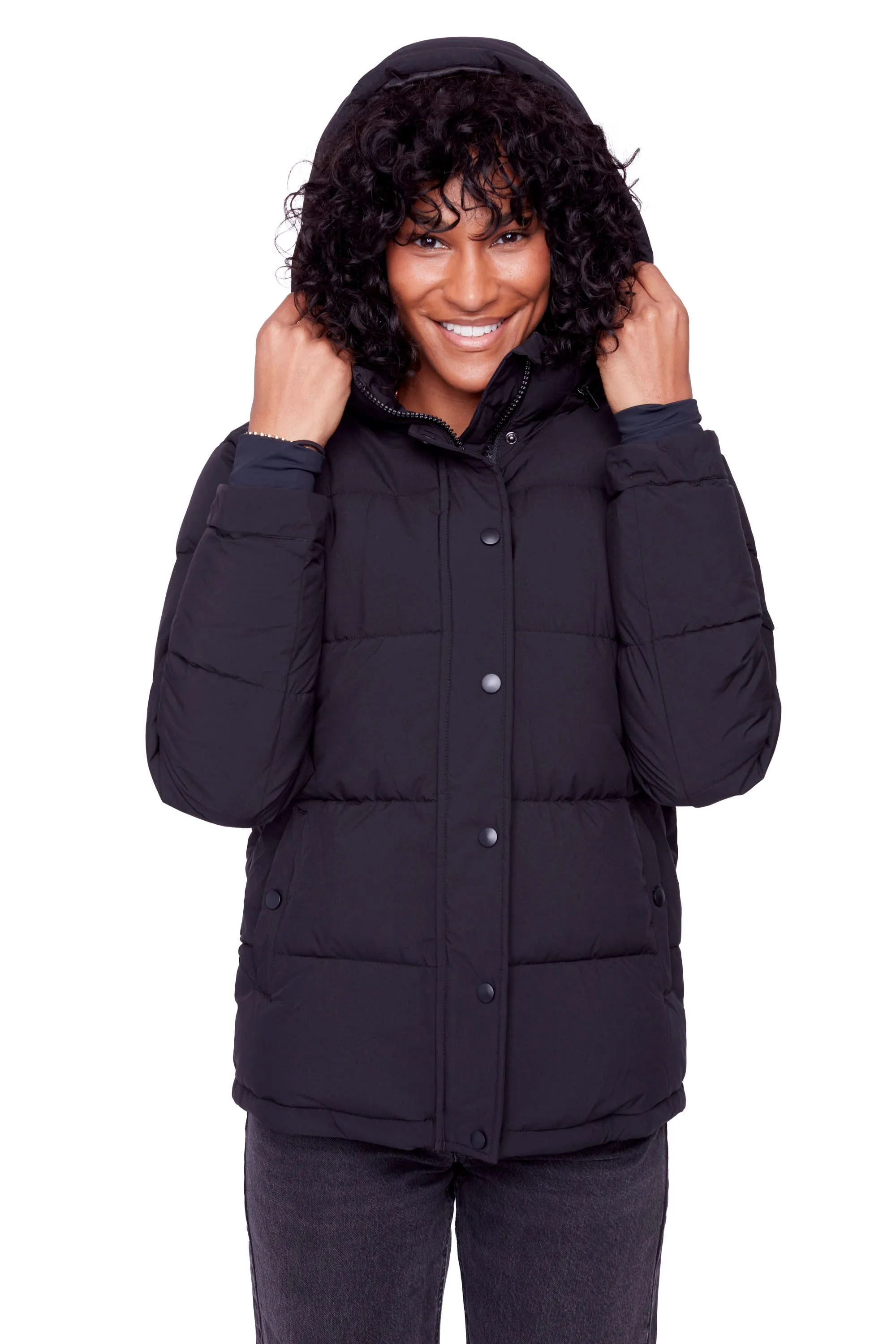 FORILLON | WOMEN'S VEGAN DOWN (RECYCLED) SHORT QUILTED PUFFER JACKET