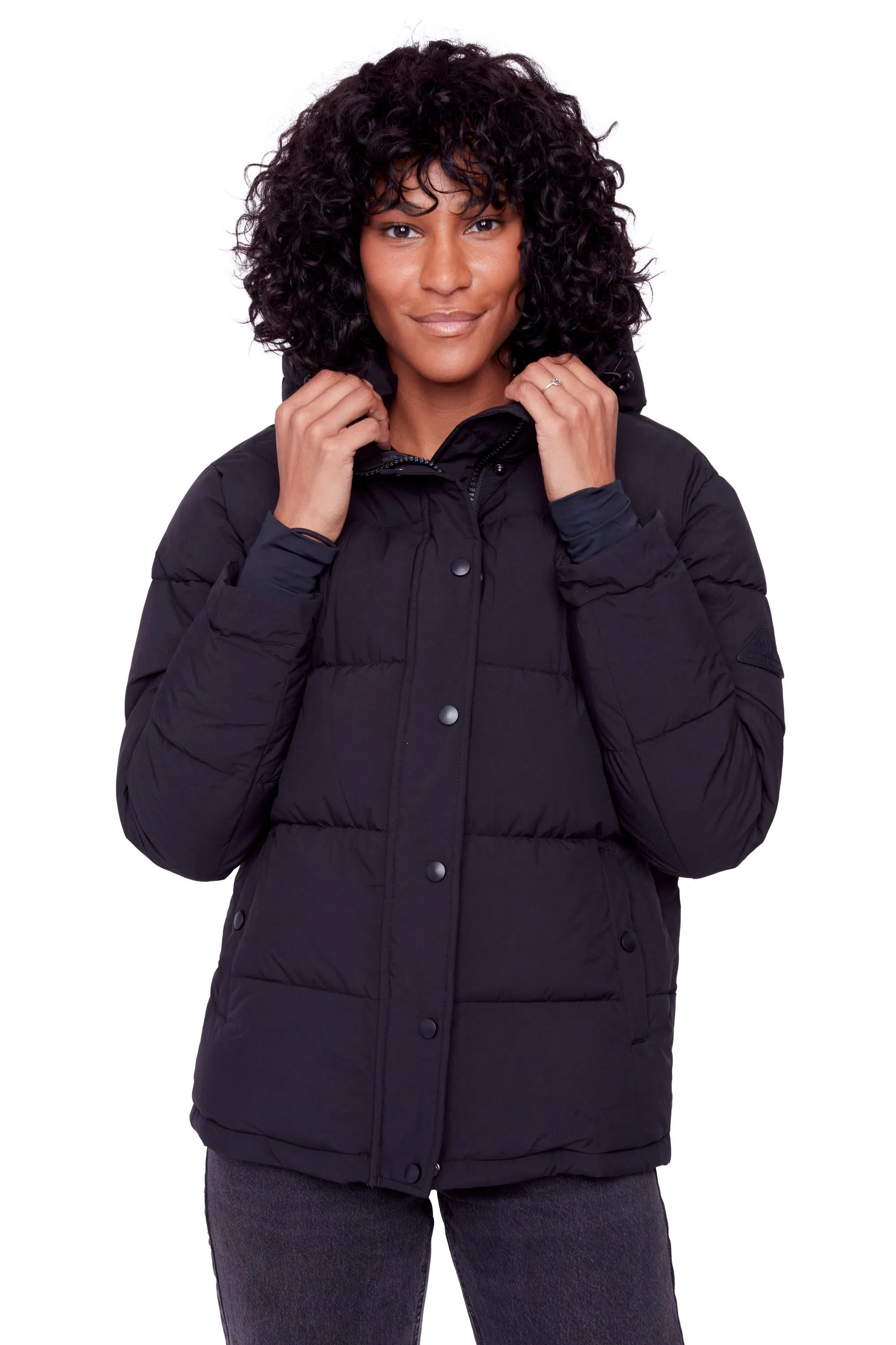 FORILLON | WOMEN'S VEGAN DOWN (RECYCLED) SHORT QUILTED PUFFER JACKET