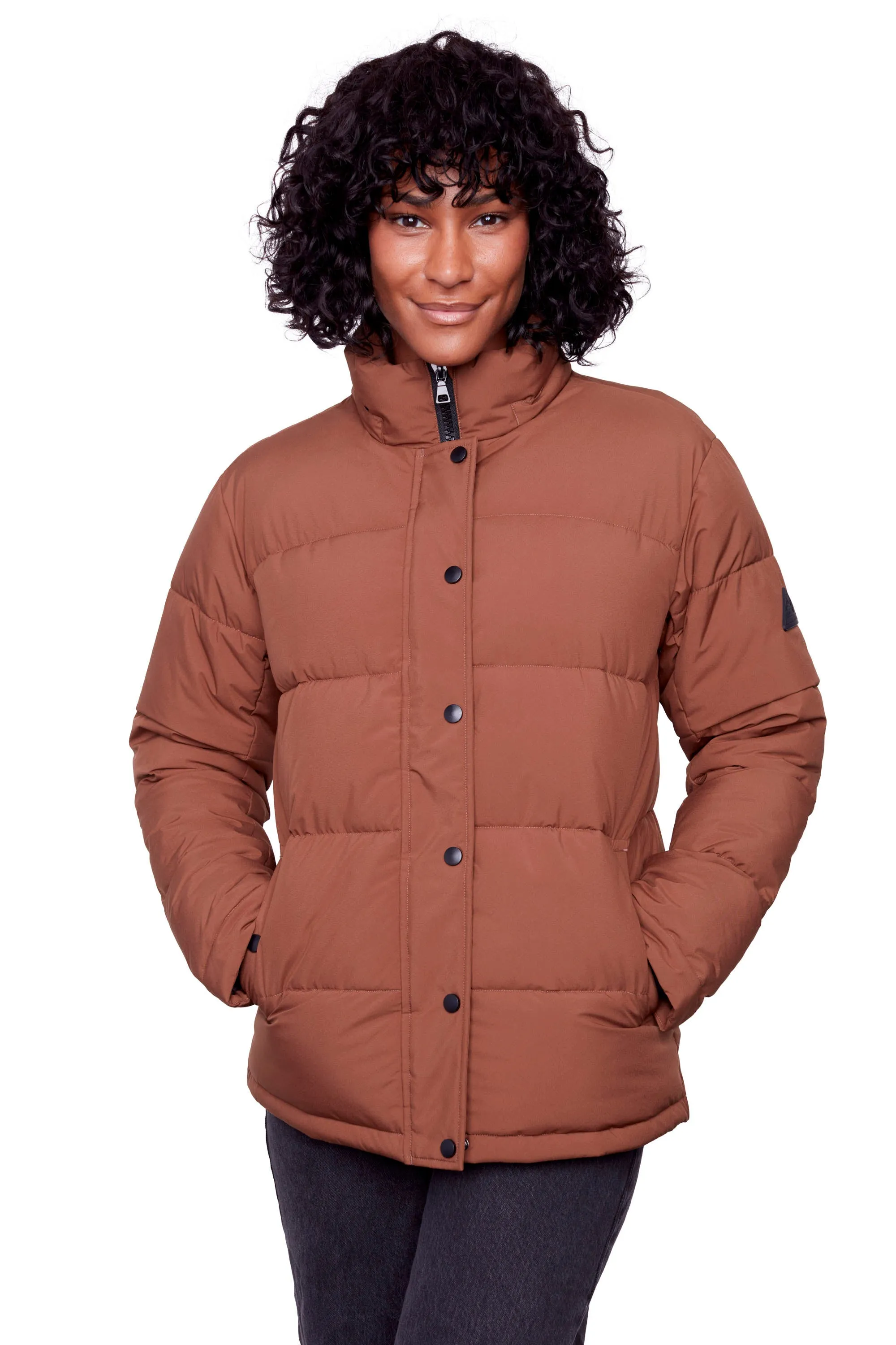 FORILLON | WOMEN'S VEGAN DOWN (RECYCLED) SHORT QUILTED PUFFER JACKET