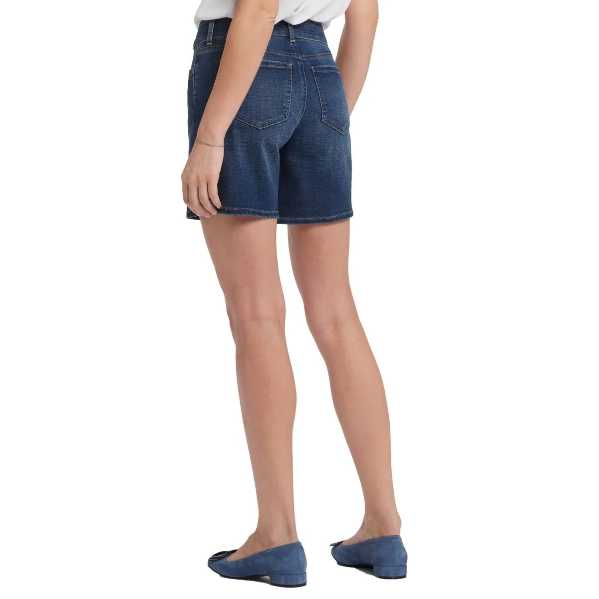 Frankie Womens Relaxed Denim Denim Shorts