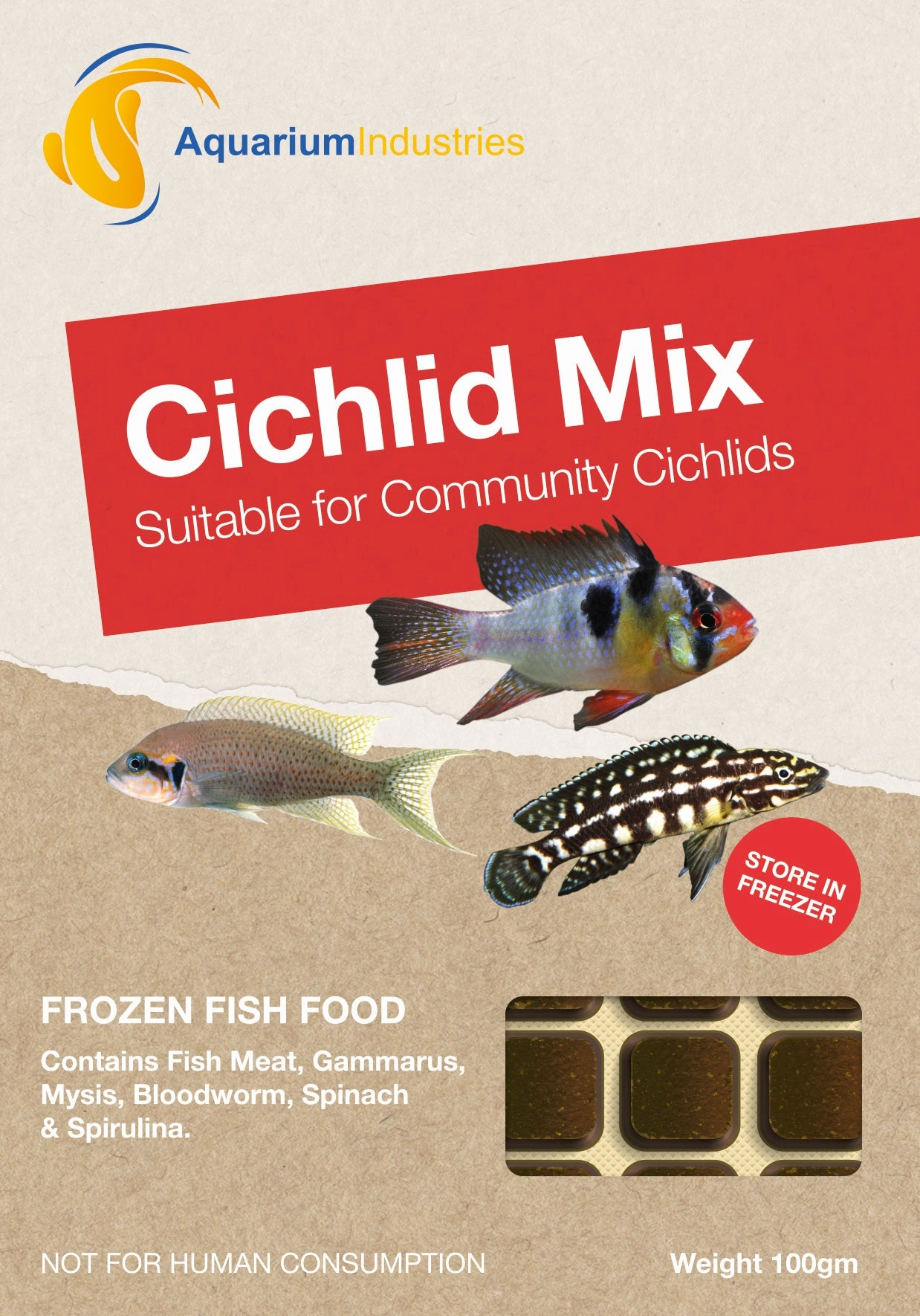 Frozen Cichlid Mix (100g)