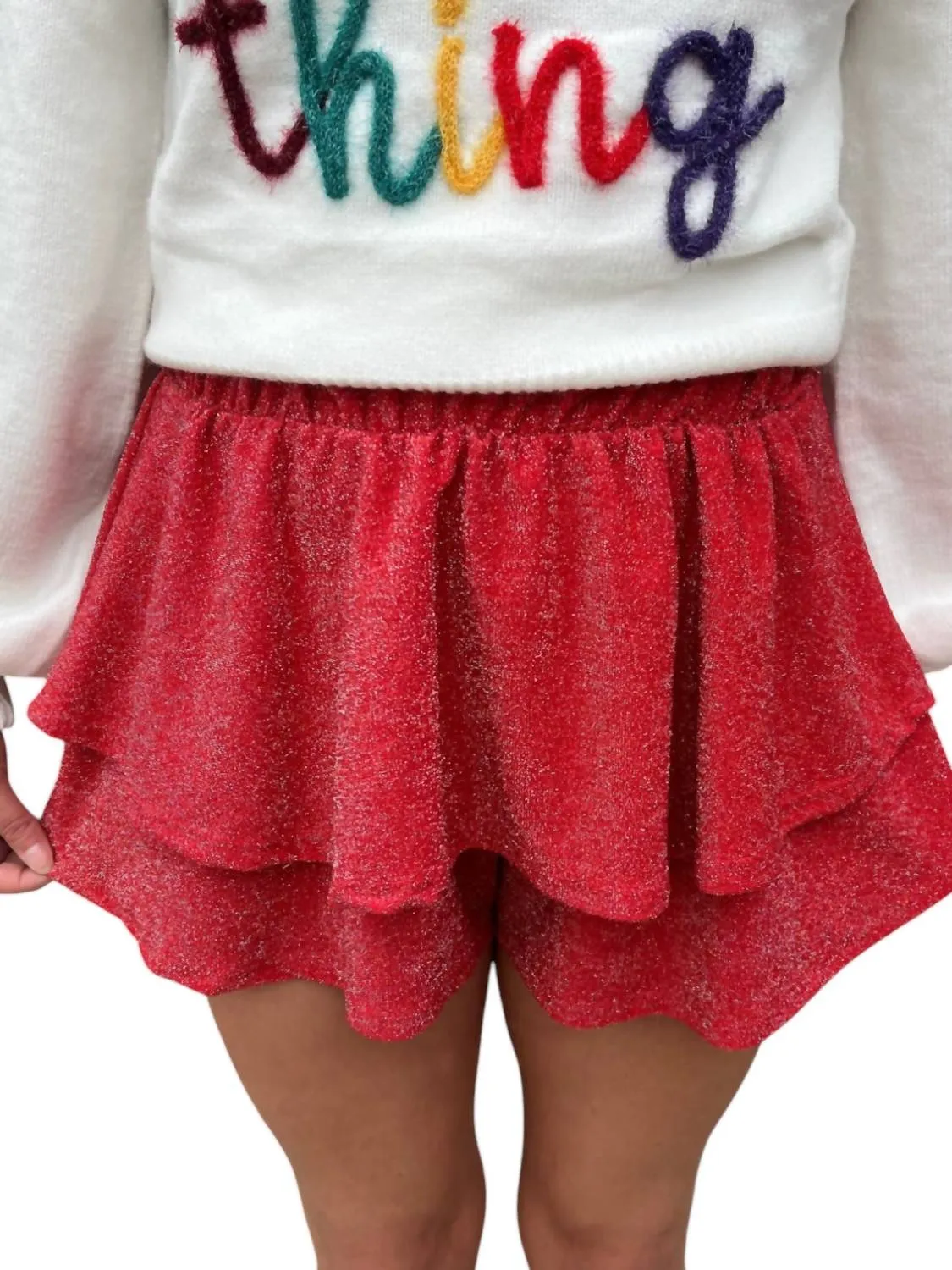 Get It Going Skort In Red
