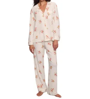 Gisele Long Pj Set In Floral Bloom