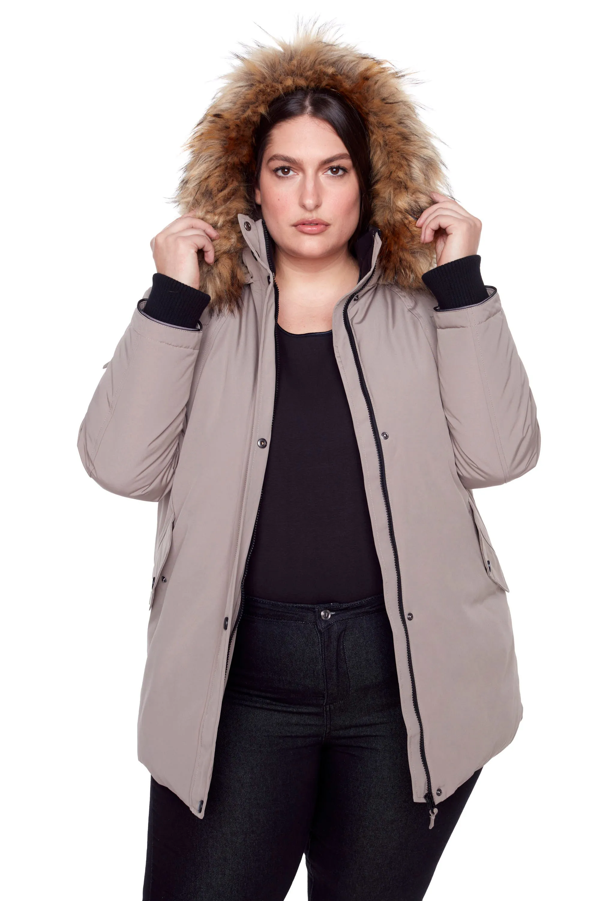 GLACIER PLUS | WOMEN'S VEGAN DOWN (RECYCLED) PARKA (PLUS SIZE)