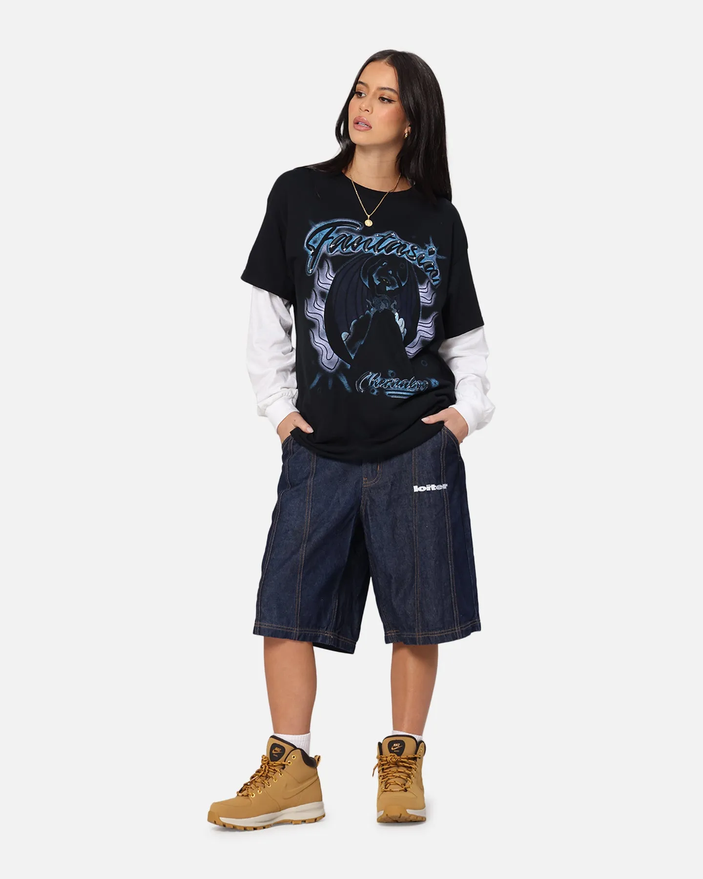 Goat Crew Disney Fantasia Chernabog Airbrush T-Shirt Black