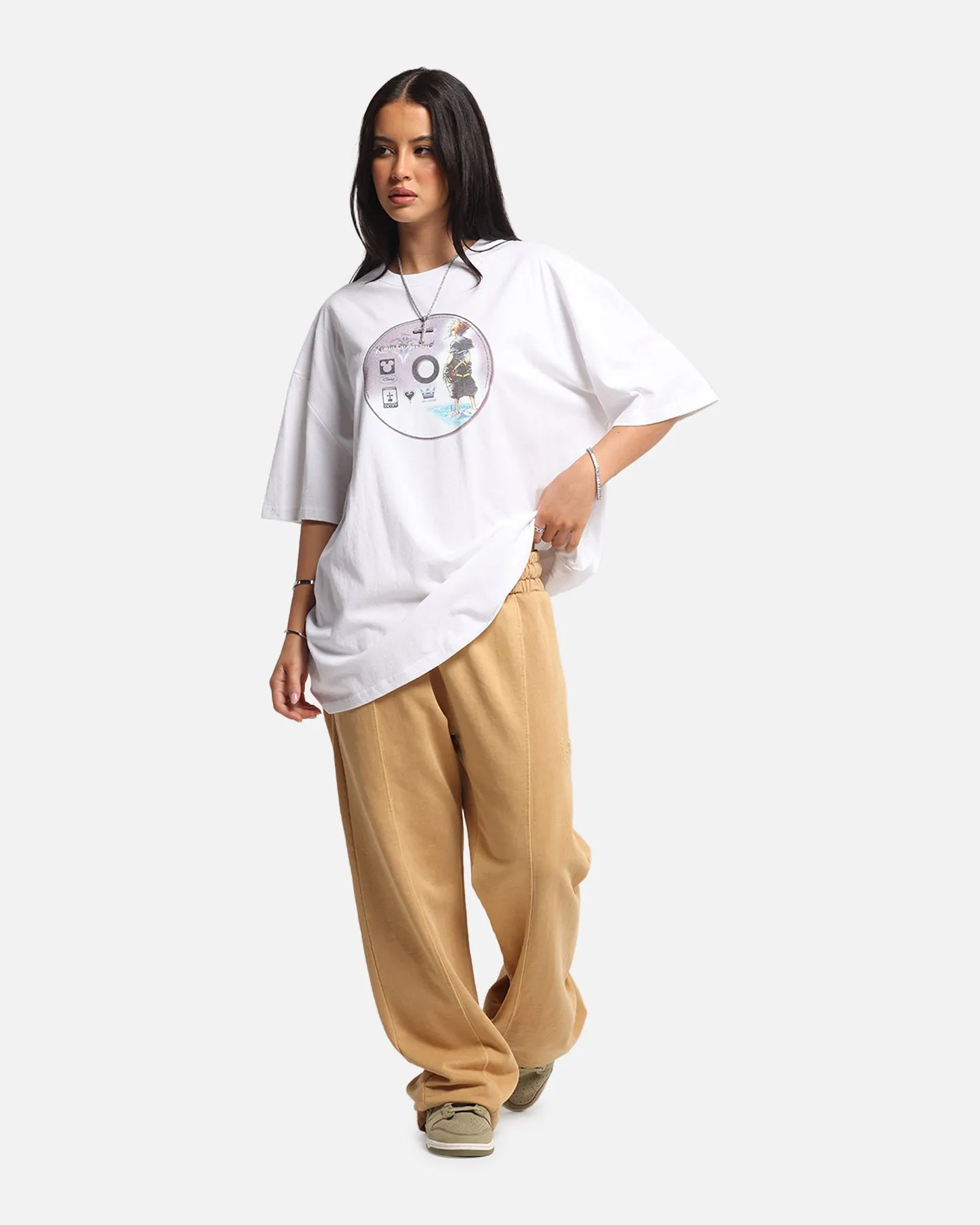 Goat Crew Disney Kingdom Hearts Disc Heavy T-Shirt White