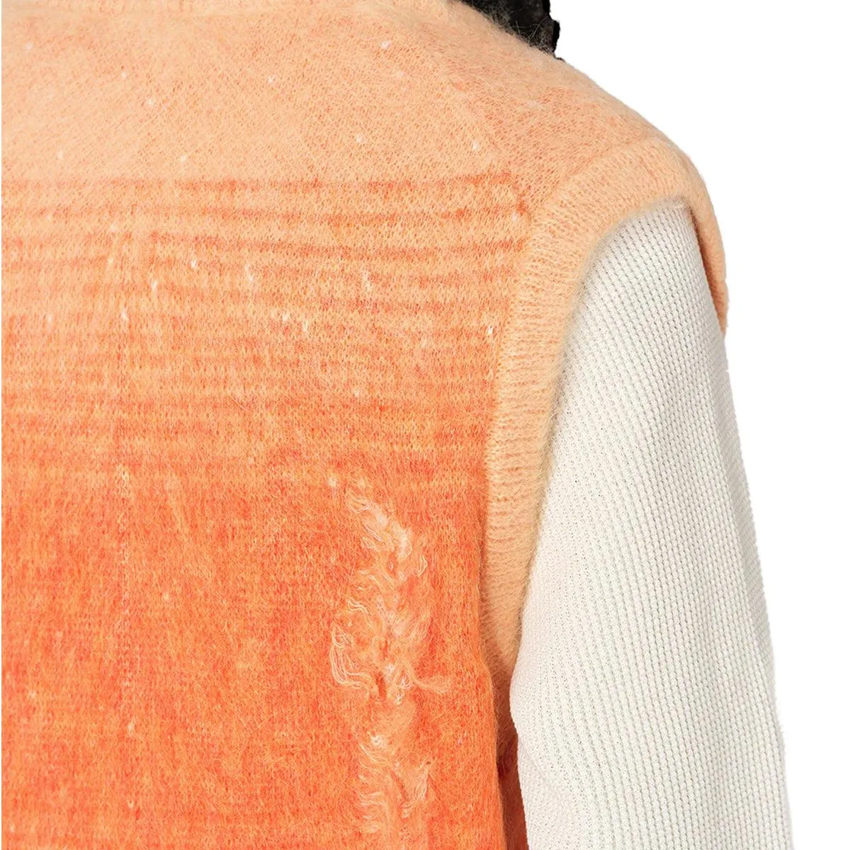 Gradient Mohair Vest 'Sunkist'