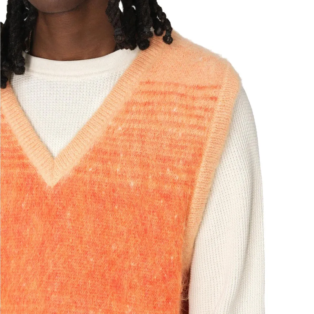 Gradient Mohair Vest 'Sunkist'
