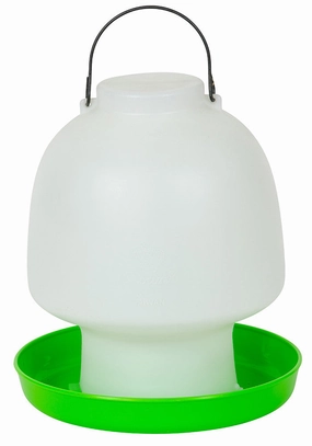 Green and White Waterer (6.5Ltr)
