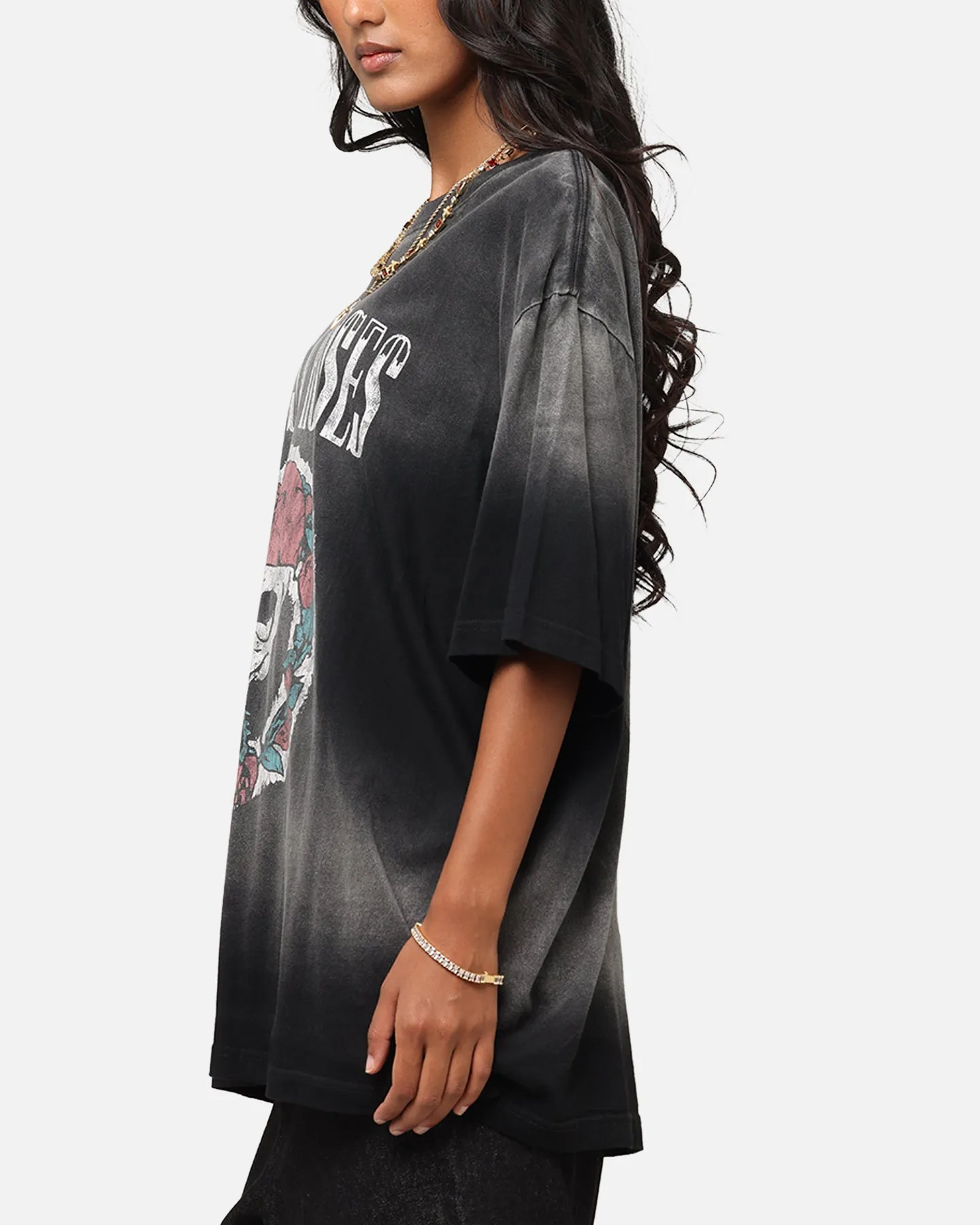 Guns N Roses LA Roses Vintage T-Shirt Washed Black