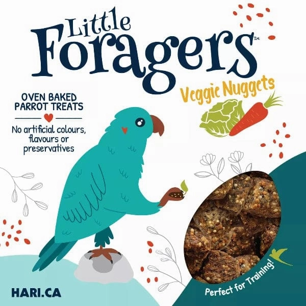 Hari Little Foragers Parrot Treats - Veggie Nuggets Bird Treats