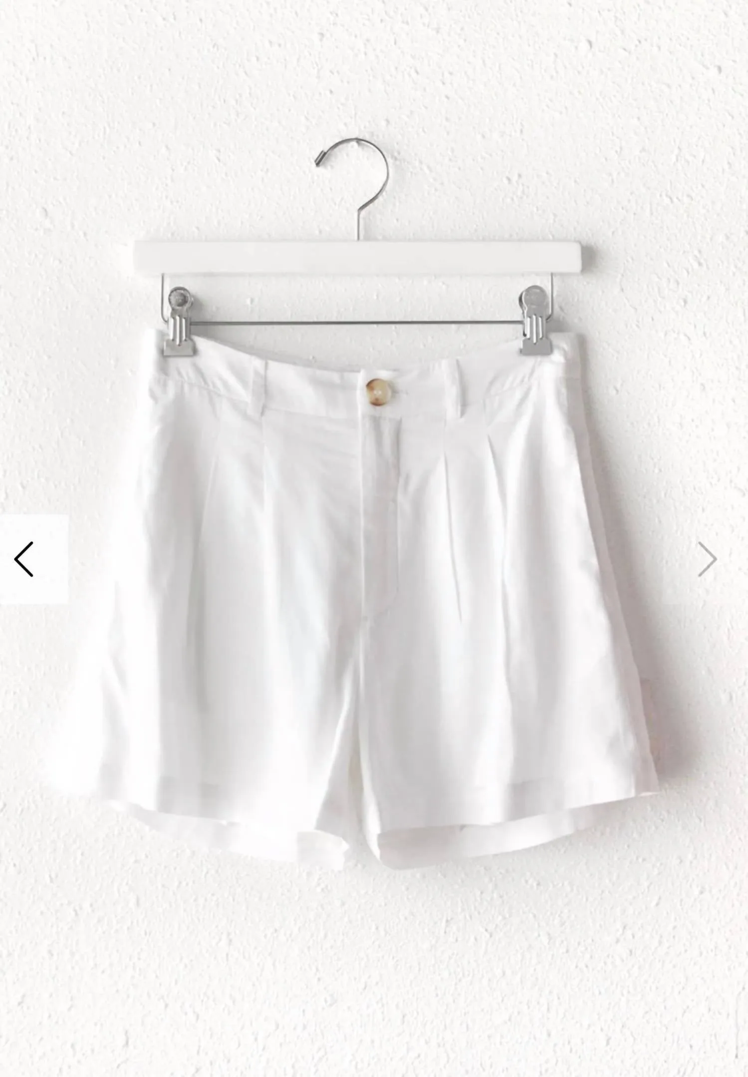 Havana Linen Shorts In White