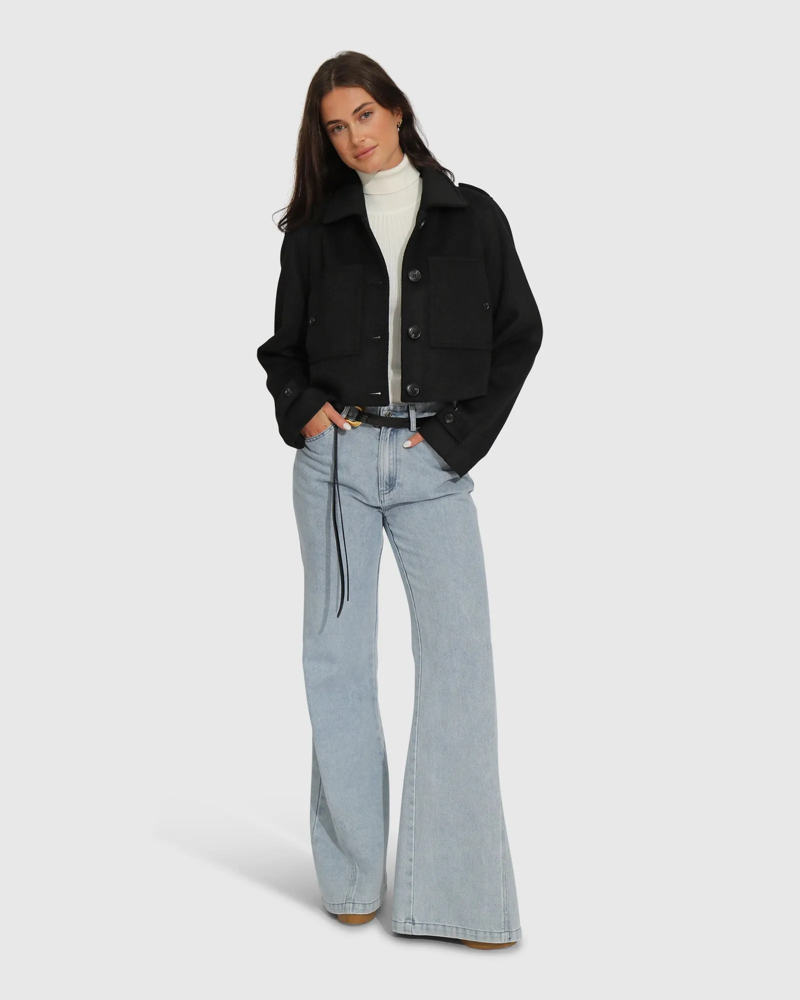 High For This Wool Blend Coat