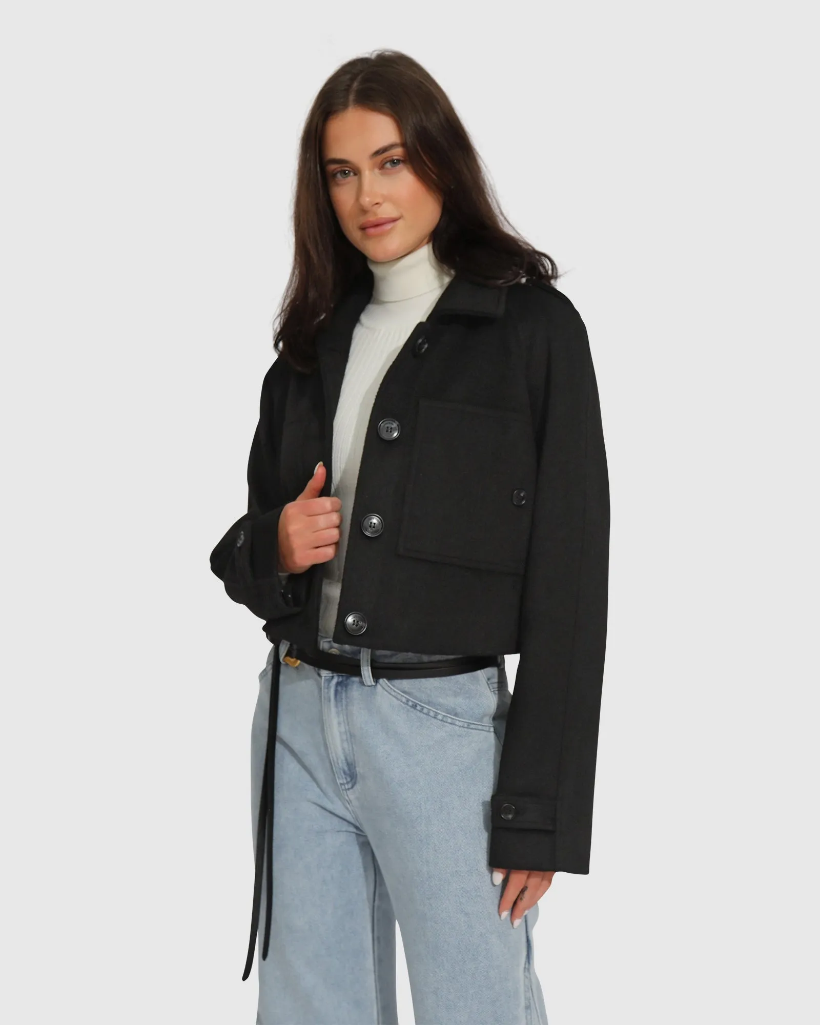 High For This Wool Blend Coat