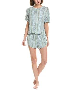 Honeydew Intimates 2pc Good Times Jersey Shortie Pajama Set