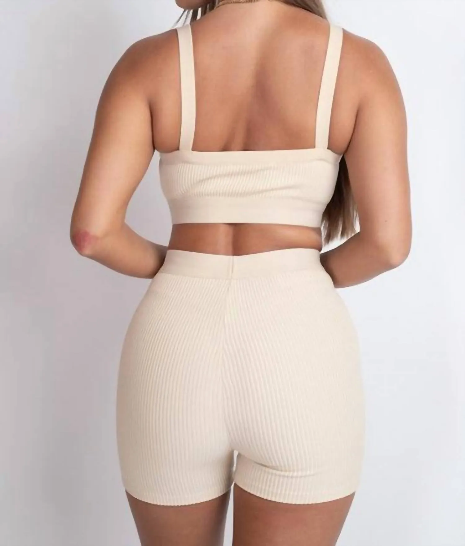 Hourglass Short Set In Nude