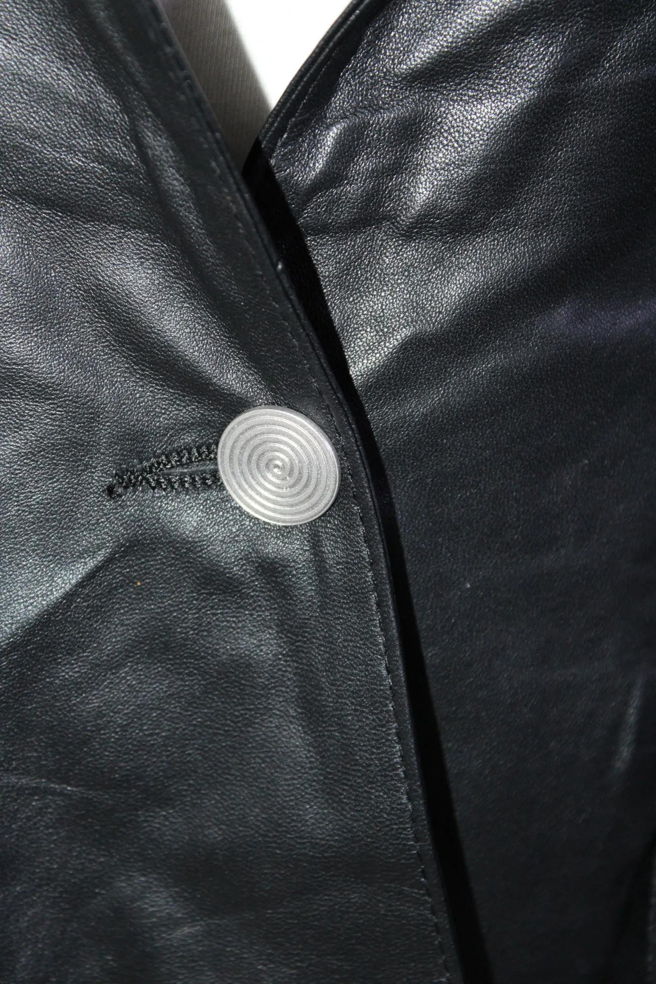 In Transit 2 Womens Leather Single Button Jacket Black