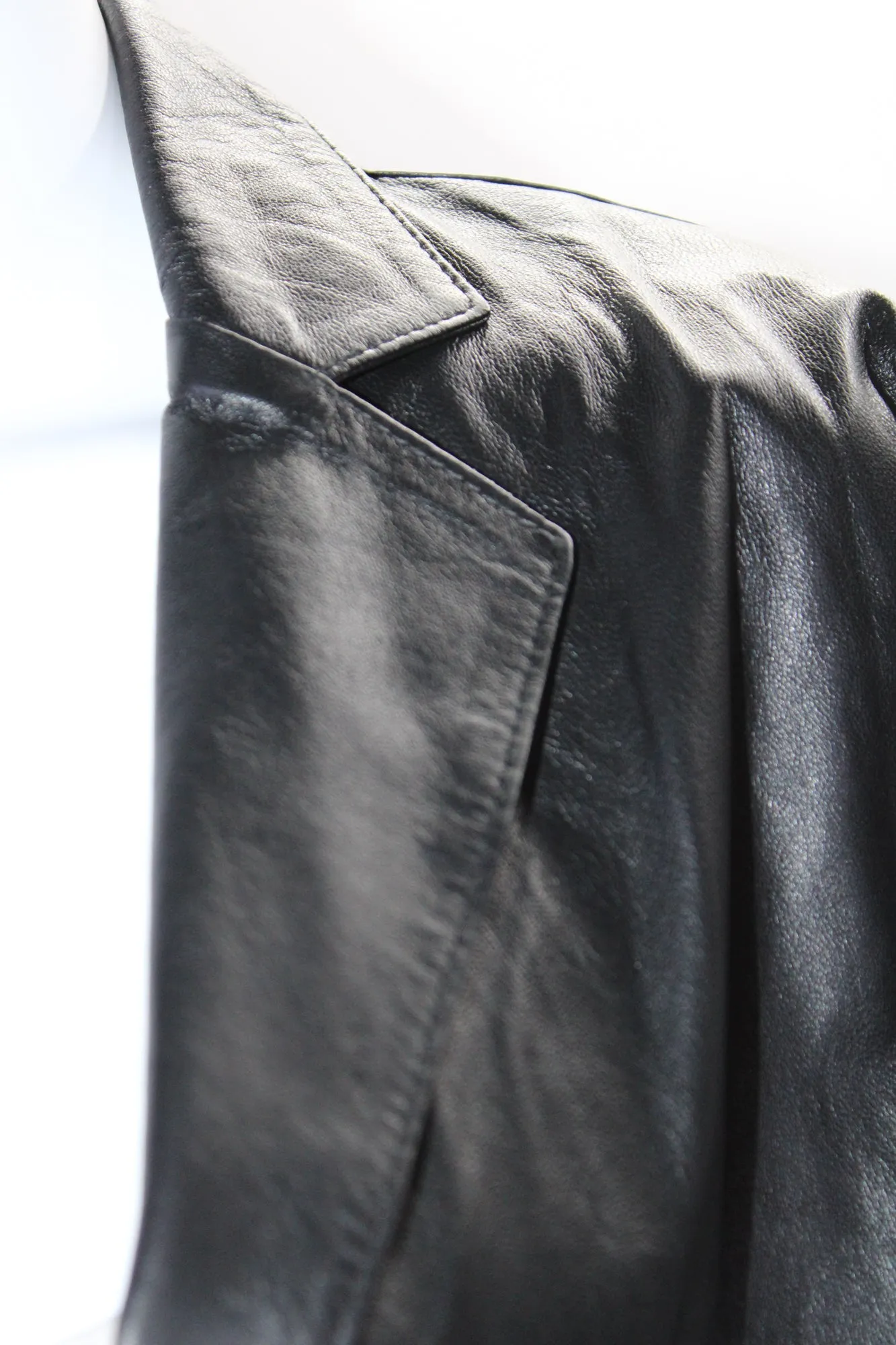 In Transit 2 Womens Leather Single Button Jacket Black