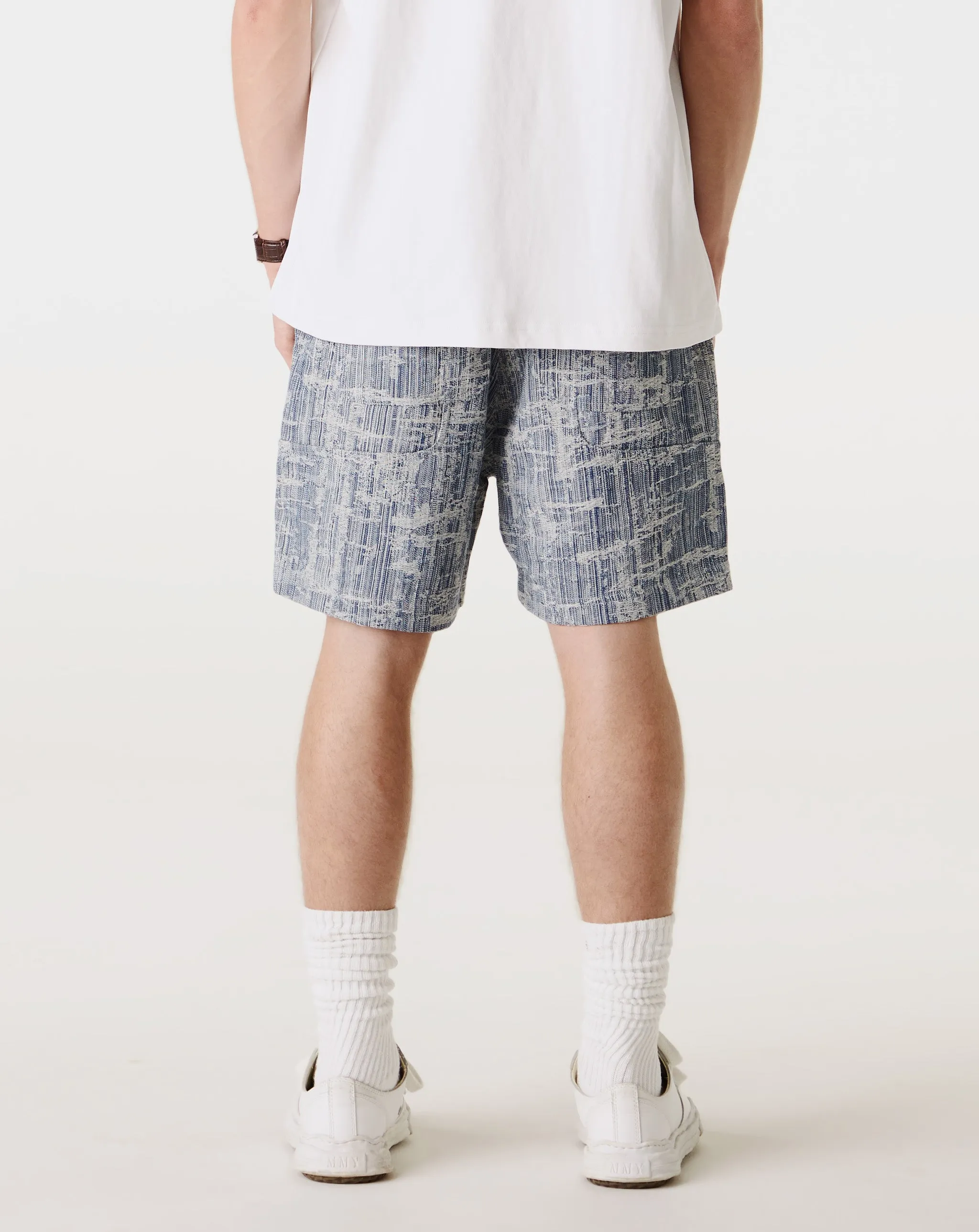 Jacquard Denim Shorts