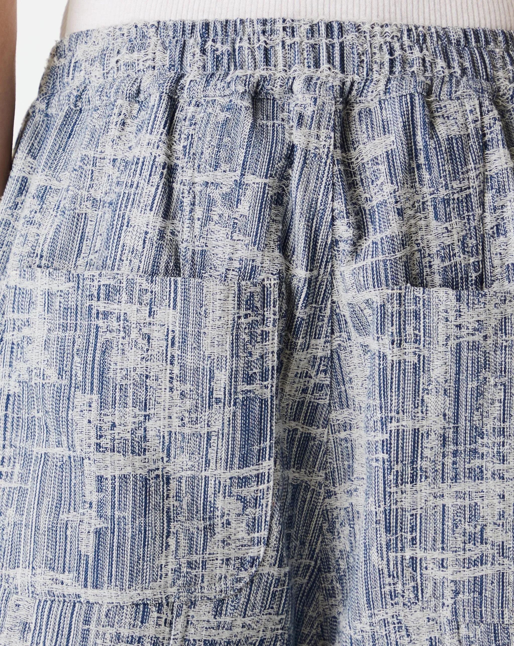Jacquard Denim Shorts