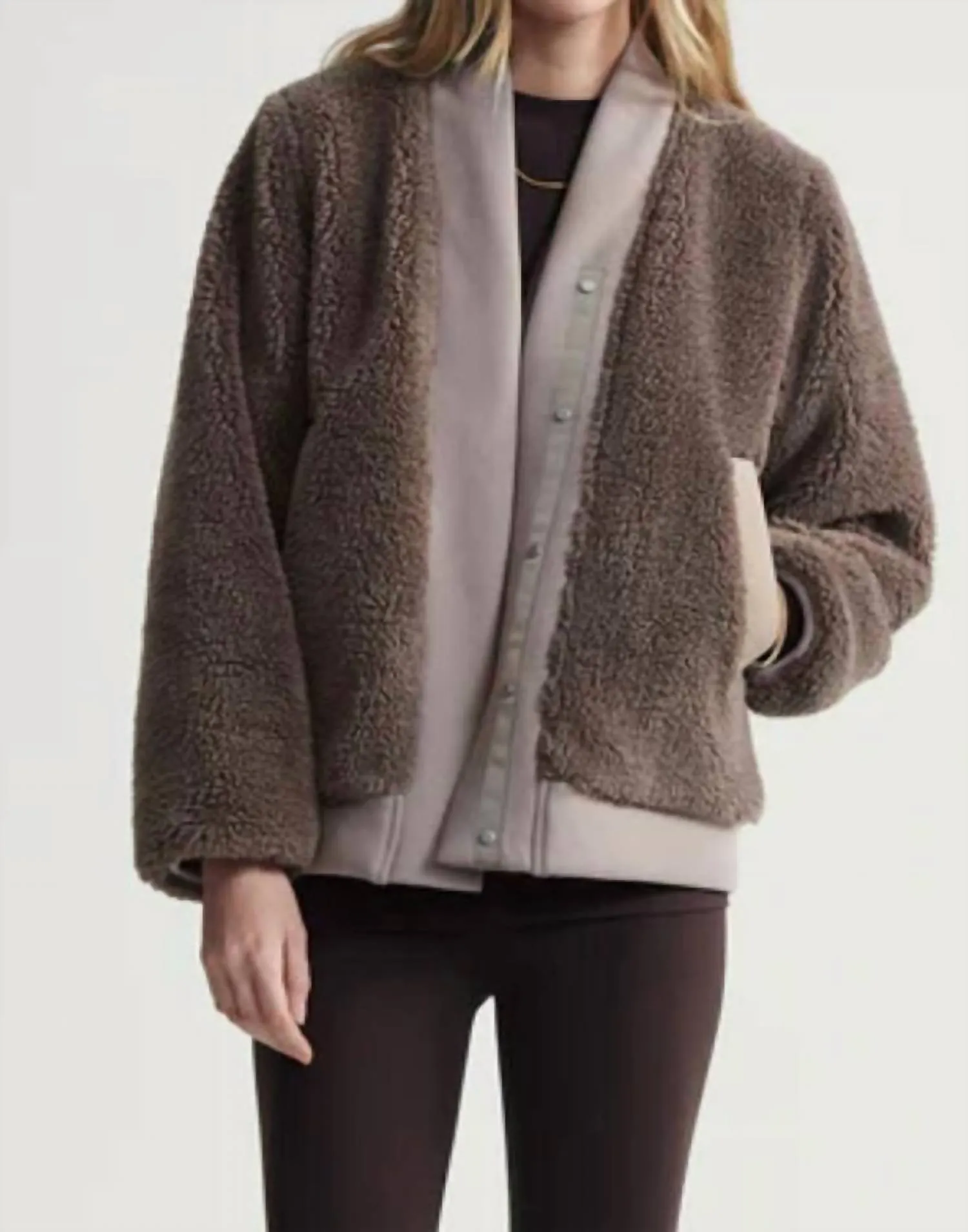Joanna Reversible Jacket In Brown