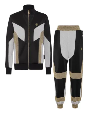 Jogging Set: Zip-up Jacket   pants Statement