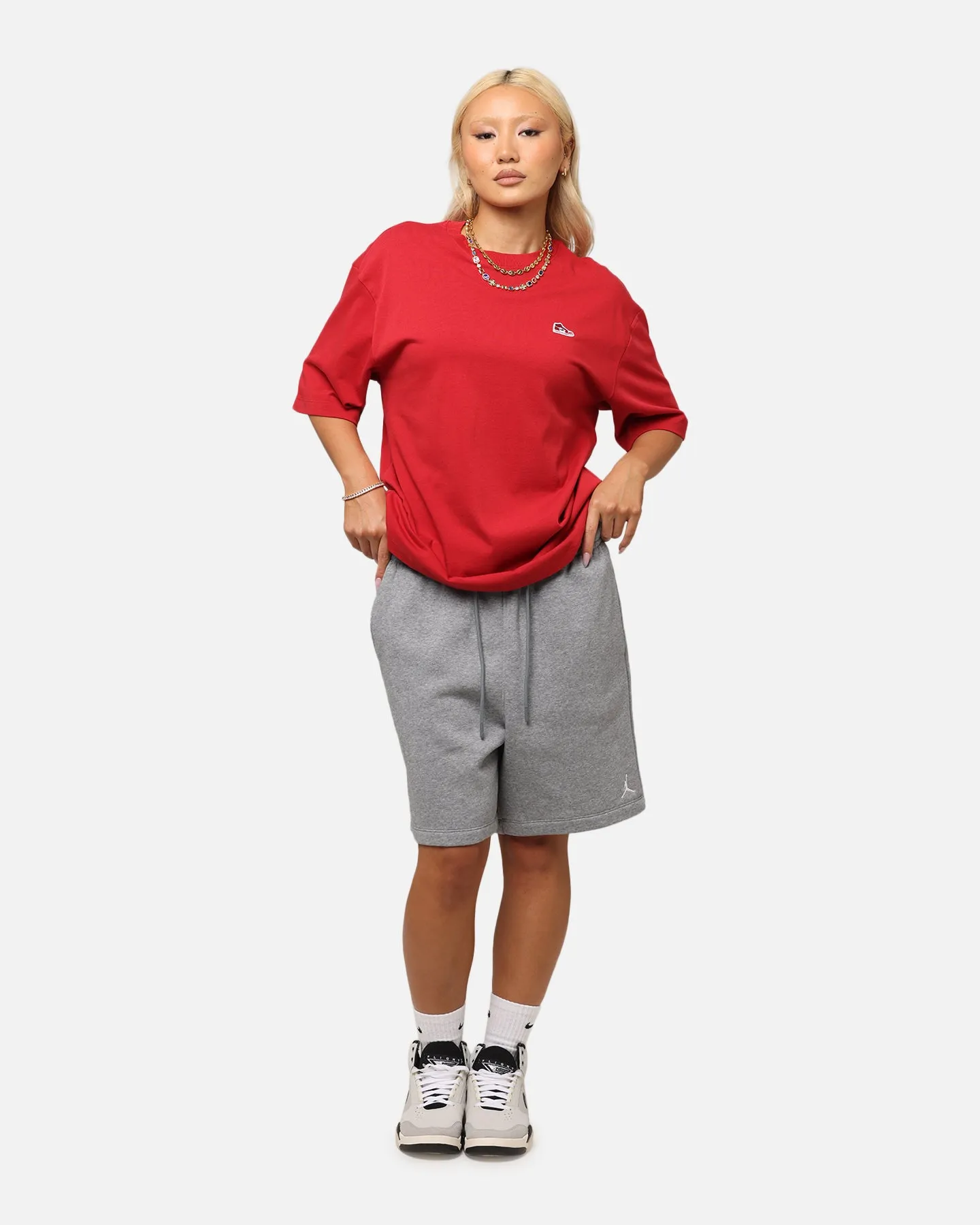 Jordan Brand Sneaker Patch Crew T-Shirt Varsity Red