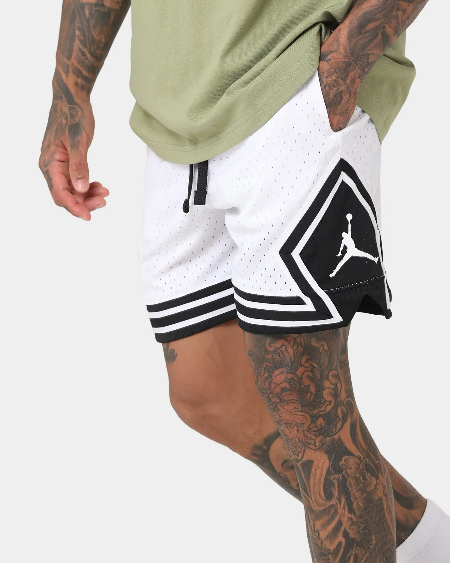 Jordan Dri-FIT Sport Diamond Shorts White/Black
