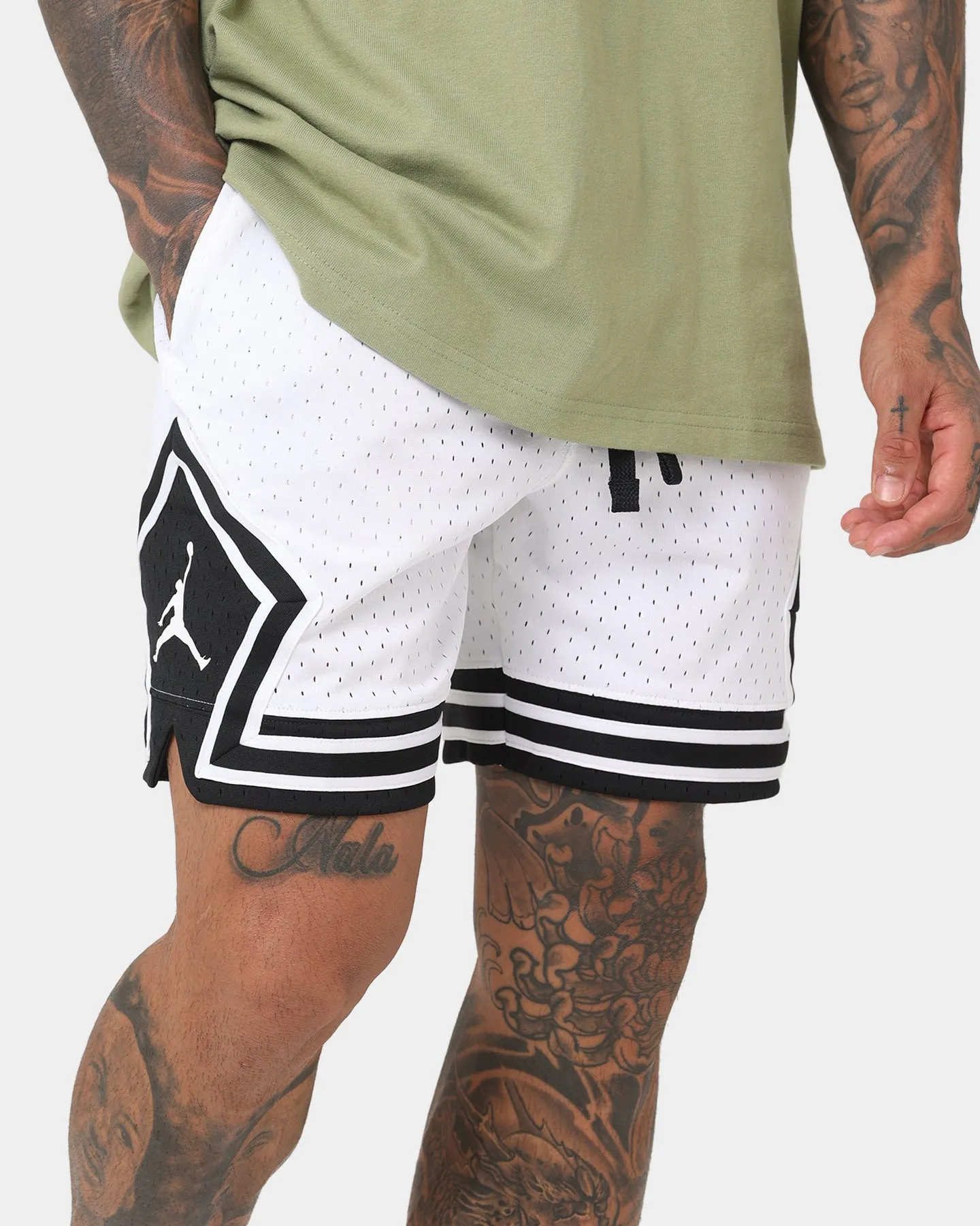 Jordan Dri-FIT Sport Diamond Shorts White/Black