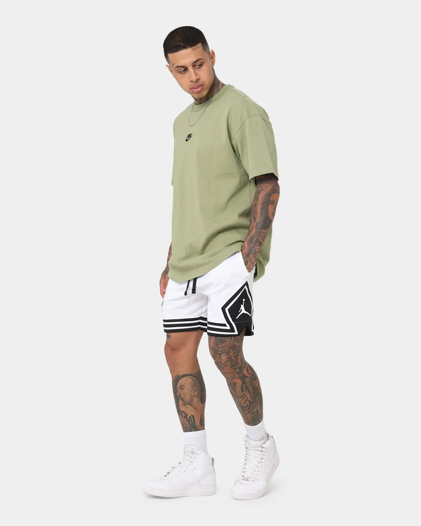 Jordan Dri-FIT Sport Diamond Shorts White/Black