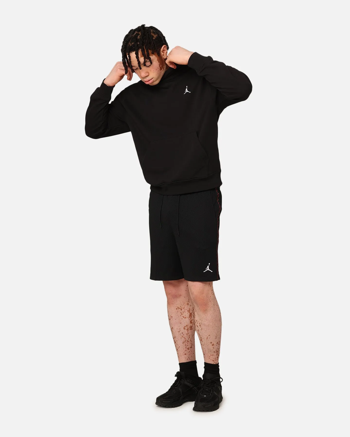 Jordan Flight MVP Mesh Shorts Black/Dune Red