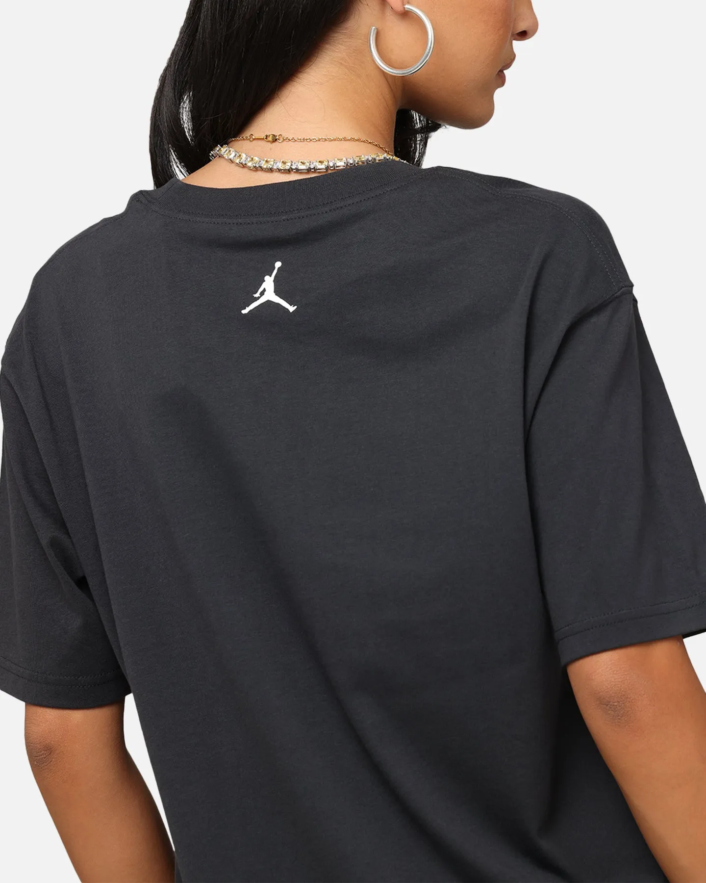 Jordan Women's Graphic Metallic T-Shirt Off Noir