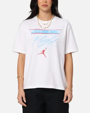 Jordan Women's Jumpman Flight Heritage Graphic T-Shirt White