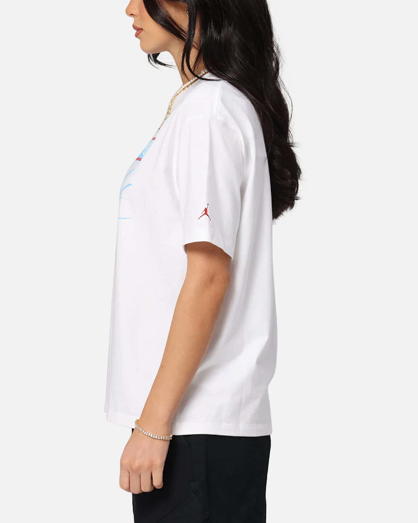 Jordan Women's Jumpman Flight Heritage Graphic T-Shirt White