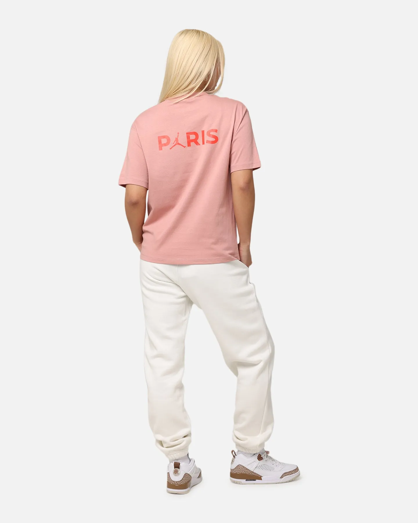 Jordan Women's Paris Saint-Germain Graphic T-Shirt Rust Pink/Infrared