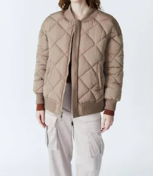 Kai Reversible Bomber Jacket In Mink/mink