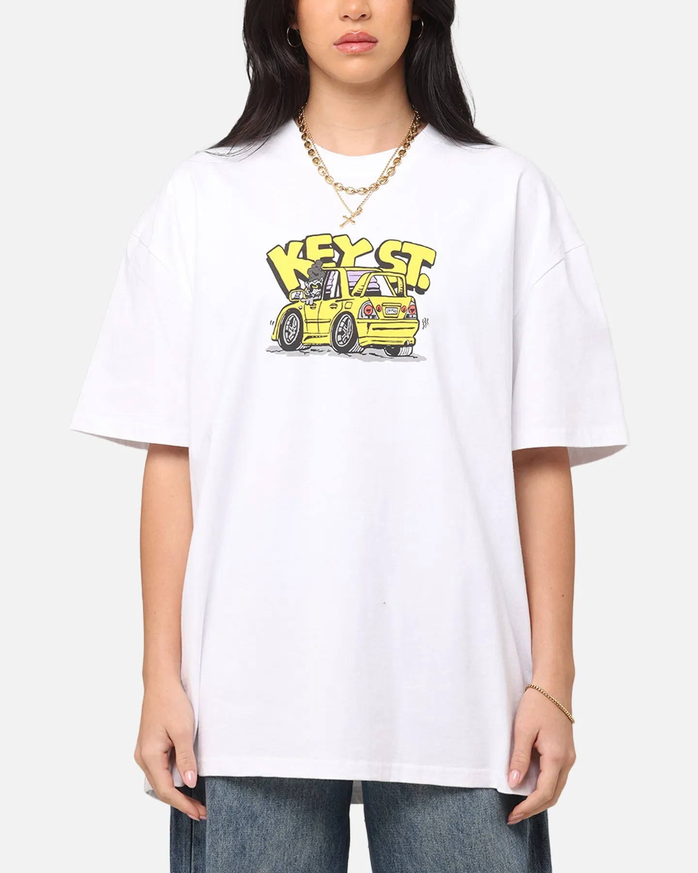 Key Street X FRKO Racoons T-Shirt White