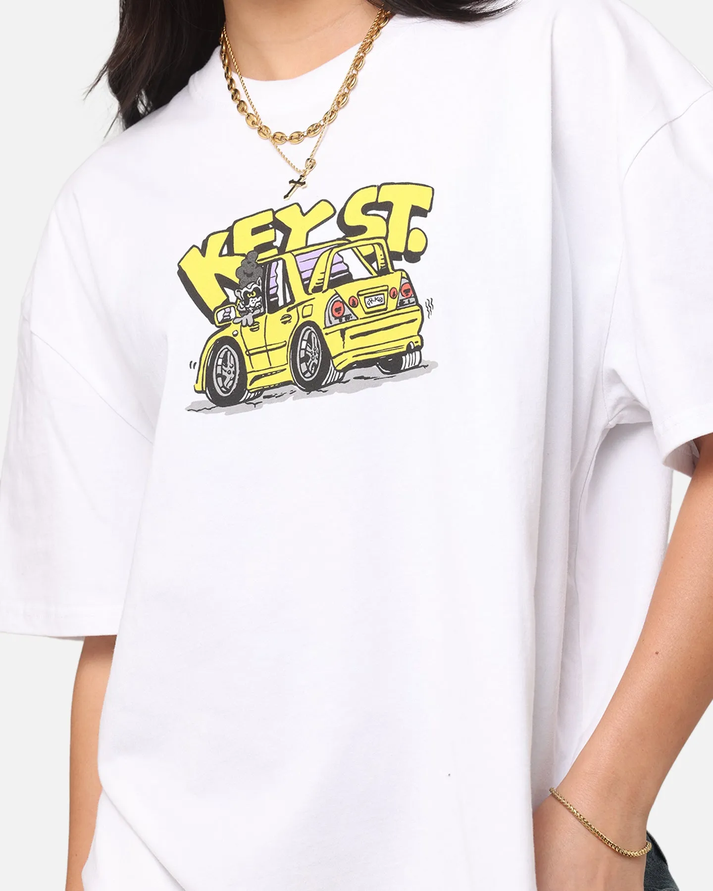 Key Street X FRKO Racoons T-Shirt White