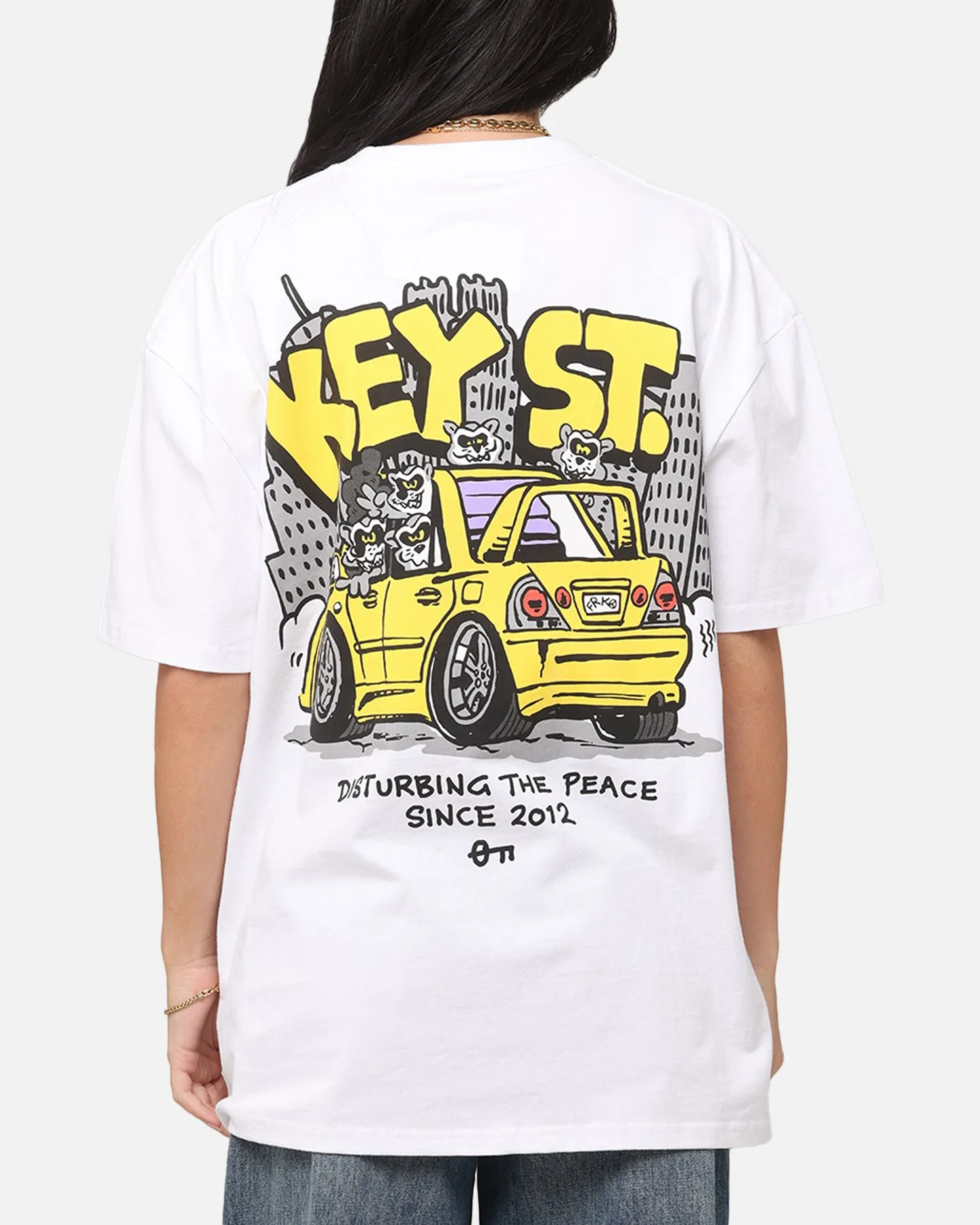 Key Street X FRKO Racoons T-Shirt White